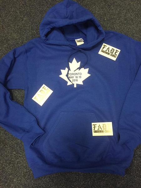 Purpose Tour Royal Blue Hoodie- Toronto CANADA. BIEBER 6