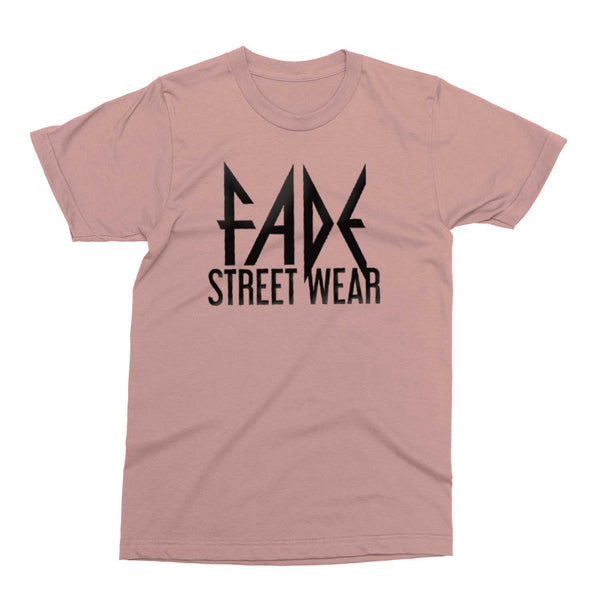 FADE STREET WEAR logo Dusty Pink Crew T-Shirt