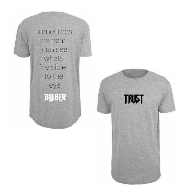 ATLBIEBUR designs Trust lyrics Grey T-Shirt