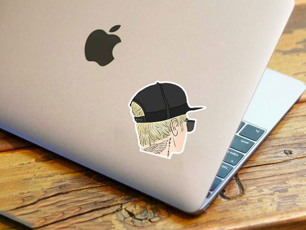 Bieber Head Sticker