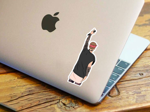 Bieber Microphone Sticker