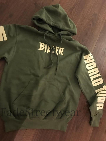 Bieber Khaki Green Purpose Tour - Hoodie