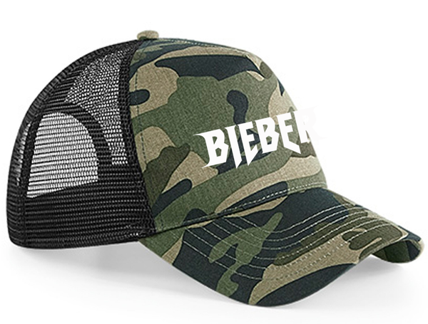 Bieber Camouflage Mesh Trucker Cap