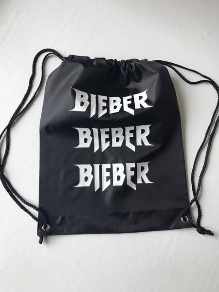 Bieber Black Gymsac Bag