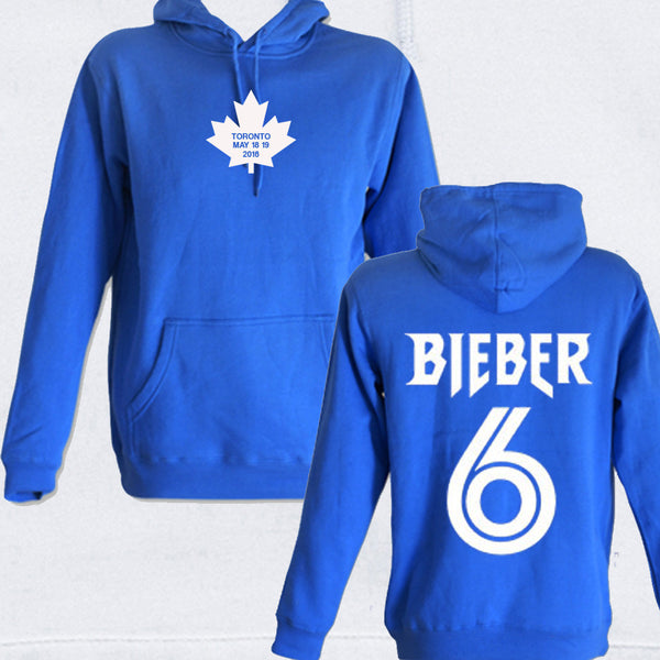 Purpose Tour Royal Blue Hoodie- Toronto CANADA. BIEBER 6