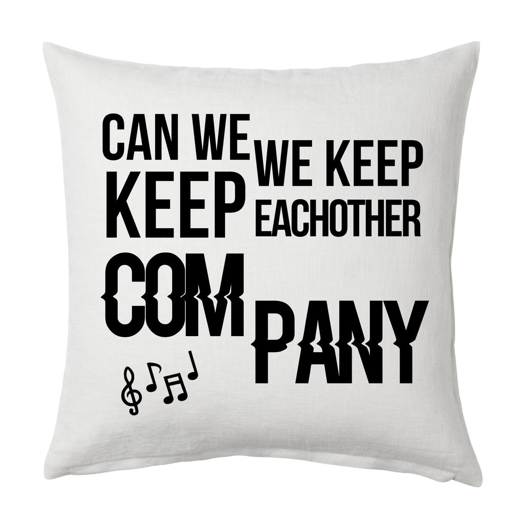 Can we keep each other company Throw Cushion