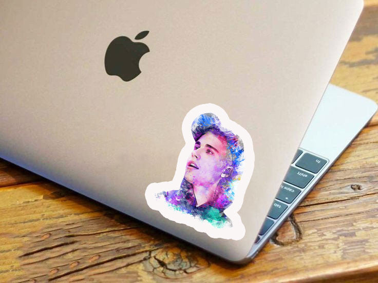 Bieber Face Colour Sticker