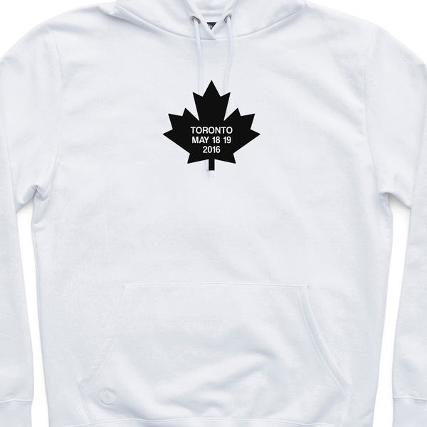 Purpose Tour White Hoodie- Toronto CANADA. Now Playing