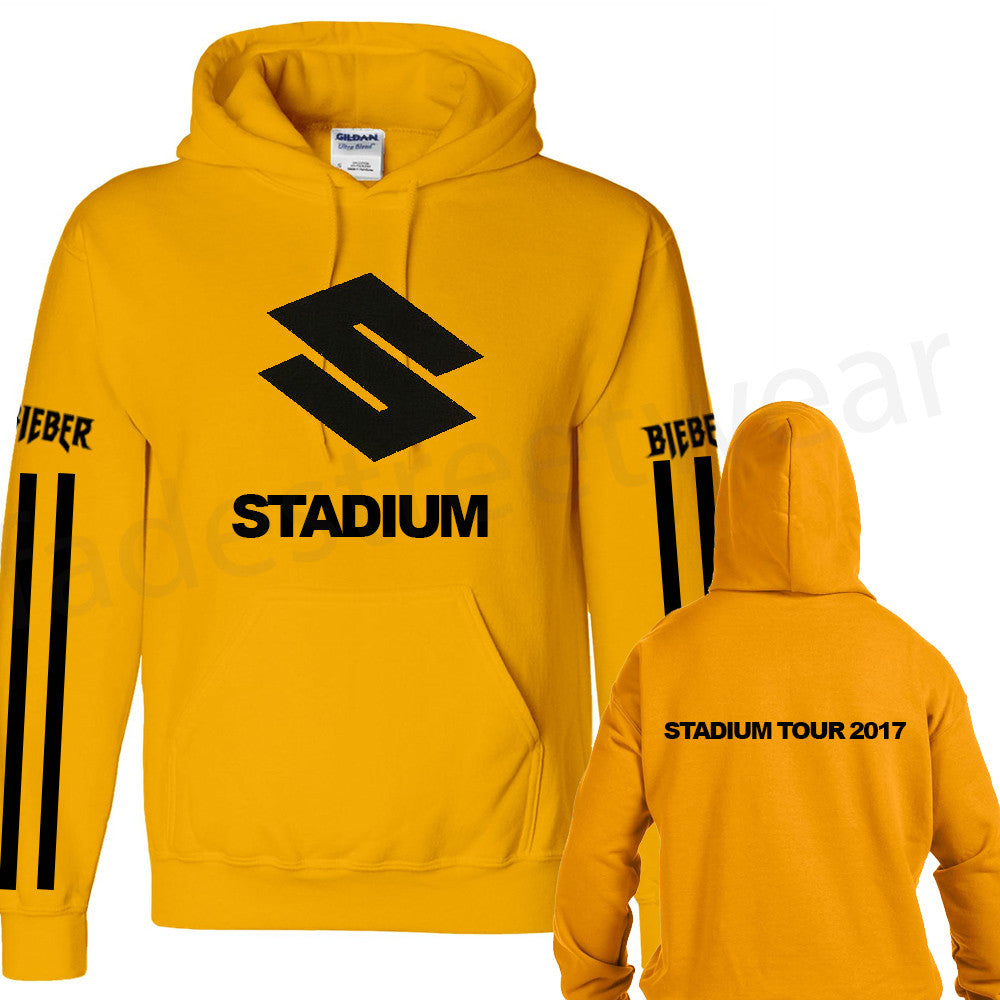 BIEBER STADIUM GOLD HOODIE NEW