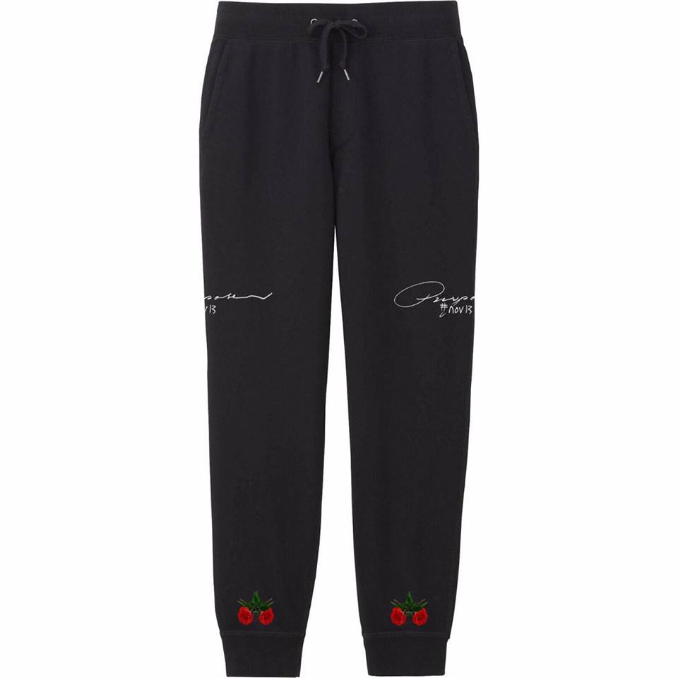 MYCOOLBIEBER designs Purpose album design Nov 2013 BLACK Sweatpants