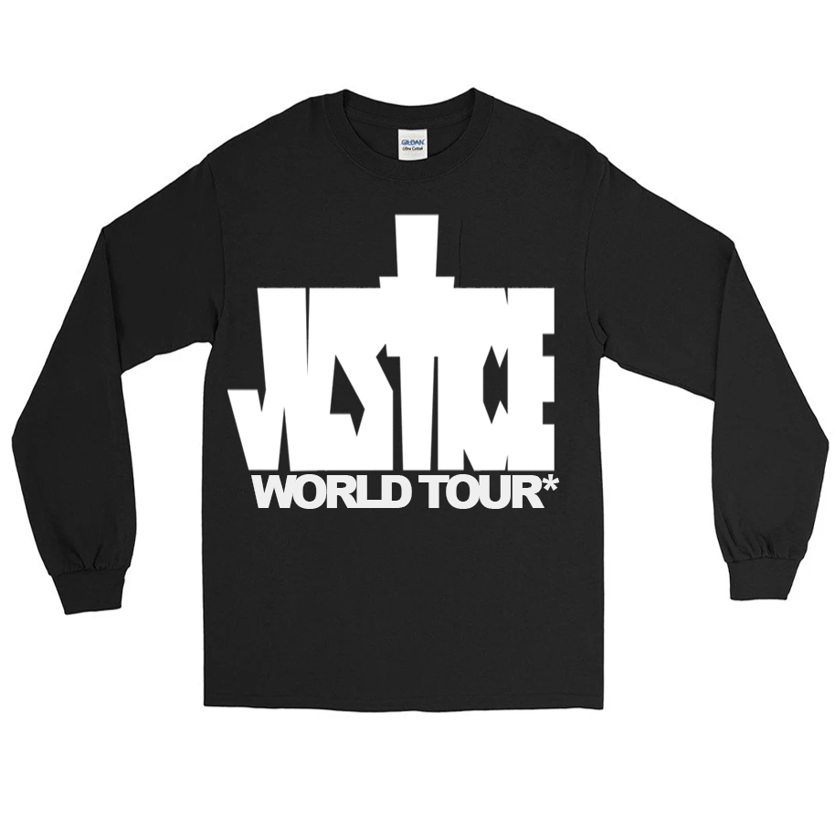 JUSTICE World Tour Black Long Sleeve Top