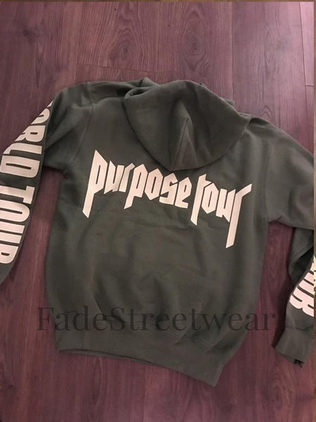 Bieber Khaki Green Purpose Tour - Hoodie