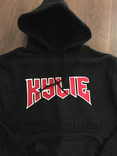 Kylie script Black Hoodie