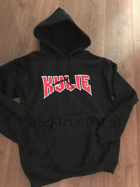 Kylie script Black Hoodie