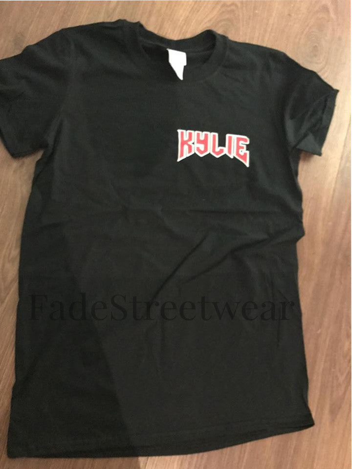 Kylie Script Black T-Shirt