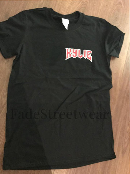 Kylie Script Black T-Shirt