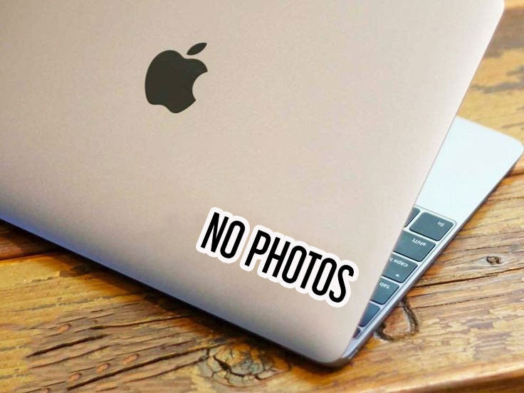 NO PHOTOS Sticker