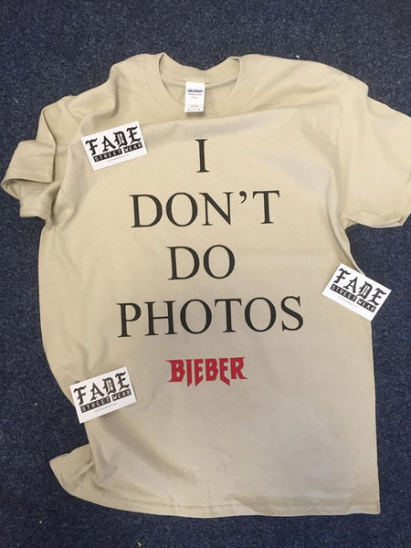 I Don't Do Photos - SORRY Sand Short Sleeve t-shirt