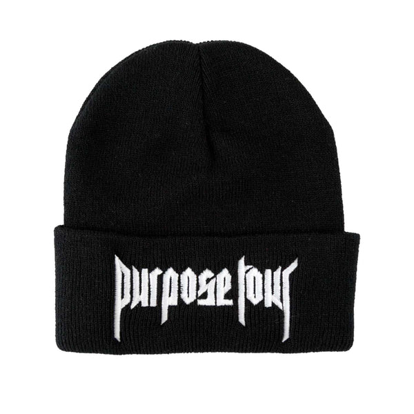 Purpose Tour black beanie hat