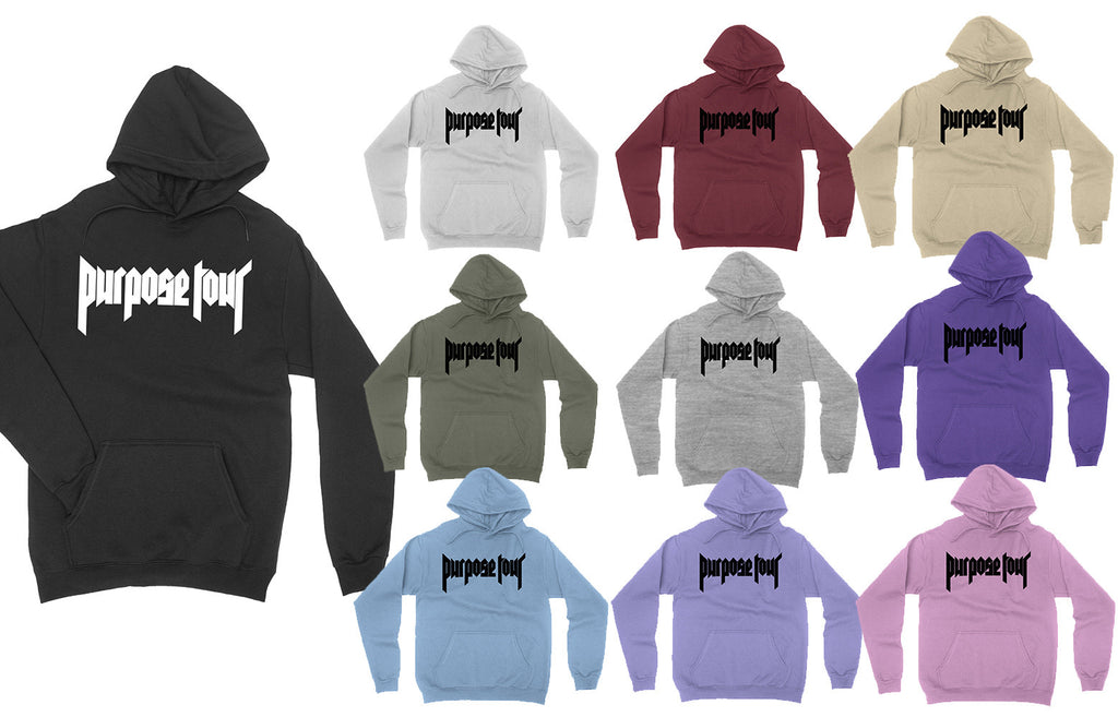 Purpose Tour hoodie available in a choice of colours.