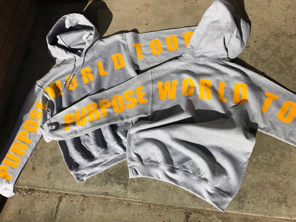 PURPOSE WORLD TOUR Stadiums Grey - Hoodie