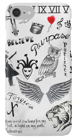 Outlyning designs - Bieber Tattoos 2016 Phone Case