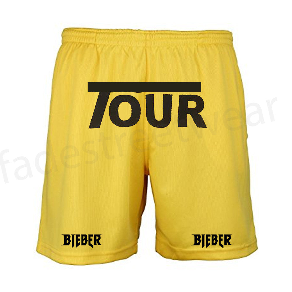 Bieber Tour - Sport shorts - YELLOW